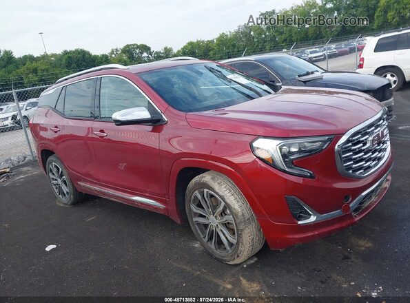 3GKALSEX0JL148767 2018 GMC TERRAIN Красный Вид задней части салона