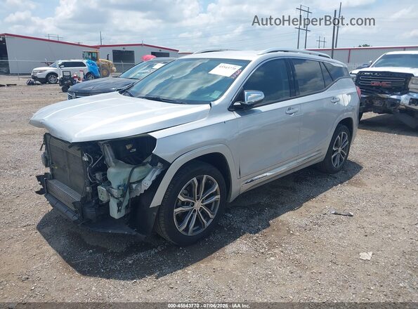 3GKALSEX1JL142699 2018 GMC TERRAIN Silver წინა მარცხენა ხედი სამი მეოთხედიდან