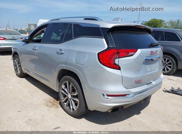 3GKALSEX1JL157588 2018 GMC TERRAIN Silver Rear left