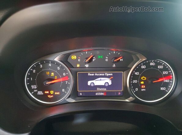 3GKALSEX5KL107276 2019 GMC TERRAIN Black Widok zestawu wskaźników