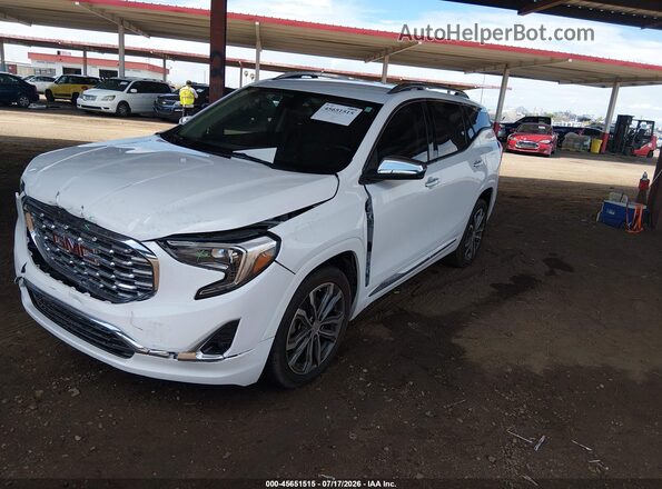 3GKALSEX5KL197366 2019 GMC TERRAIN White Առջևի ձախ երեք քառորդ տեսարան
