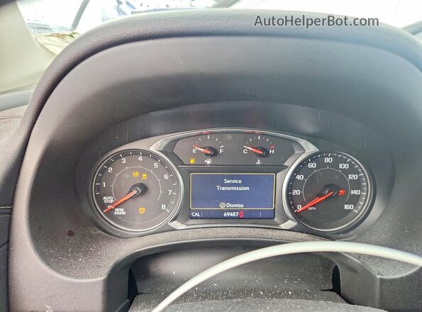 3GKALSEX8LL226327 2020 GMC TERRAIN Red Instrument cluster view
