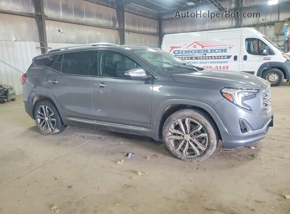 3GKALSEX8LL296023 2020 GMC TERRAIN Gray Delantero derecho
