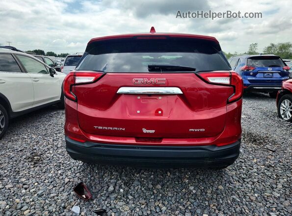 3GKALTEG7RL359563 2024 GMC TERRAIN Red Rear view