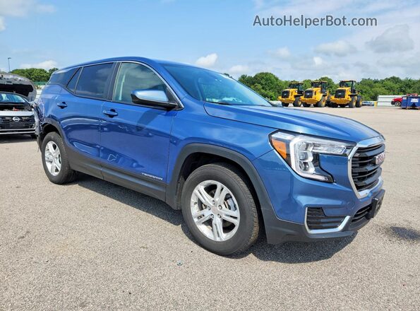 3GKALTEG8RL378686 2024 GMC TERRAIN Blue Передня права чверть