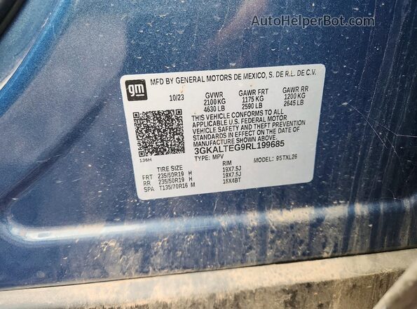3GKALTEG9RL199685 2024 GMC TERRAIN Синий Вид подкапотного пространства