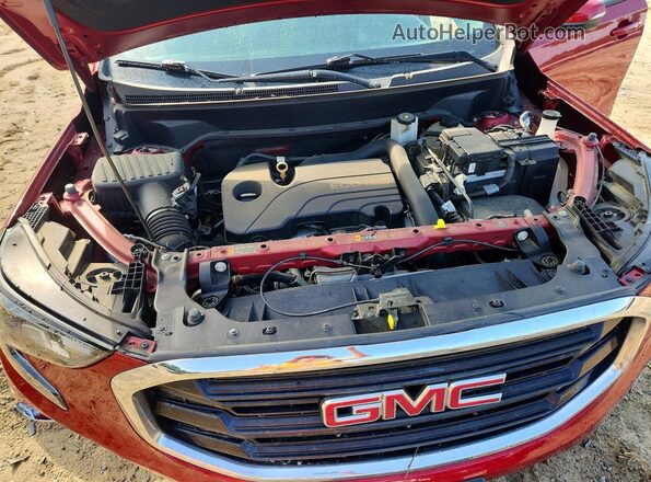 3GKALTEV0JL204307 2018 GMC TERRAIN Red ძრავის განყოფილების ხედი
