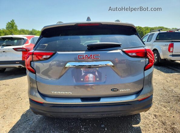 3GKALTEV0KL178258 2019 GMC TERRAIN Gray Հետևի տեսք