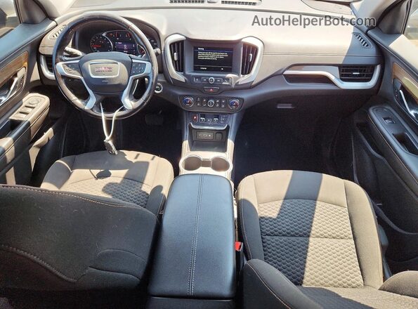 3GKALTEV0KL178258 2019 GMC TERRAIN Gray Առջևի վահանակի տեսք