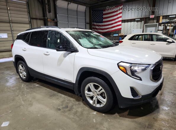3GKALTEV0LL345574 2020 GMC TERRAIN White Delantero derecho