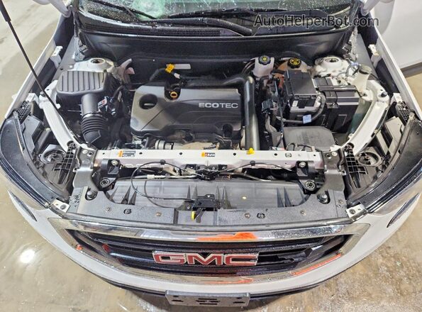 3GKALTEV0LL345574 2020 GMC TERRAIN White Vista del compartimento del motor
