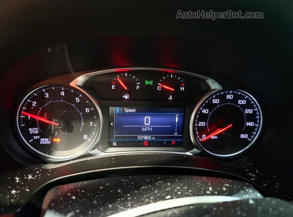 3GKALTEV0LL345574 2020 GMC TERRAIN White Vista del cuadro de instrumentos