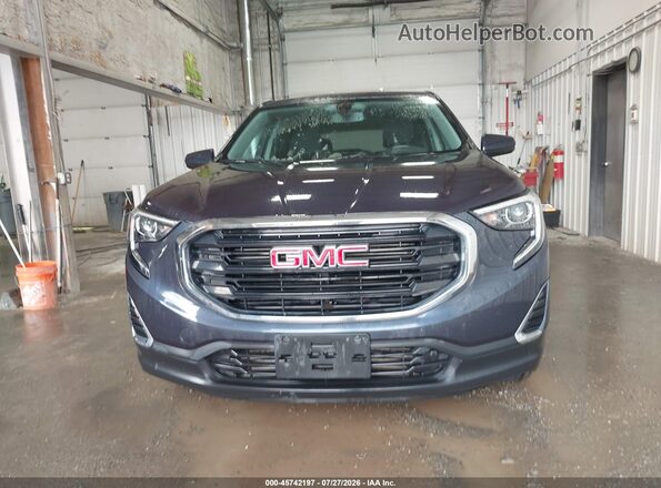 3GKALTEV1JL349937 2018 GMC TERRAIN Blue Instrument cluster view