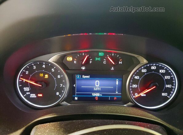 3GKALTEV1LL305455 2020 GMC TERRAIN Серебряный Вид щитка приборов