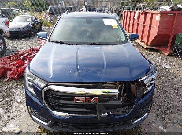 3GKALTEV1NL165782 2022 GMC TERRAIN Blue Widok zestawu wskaźników