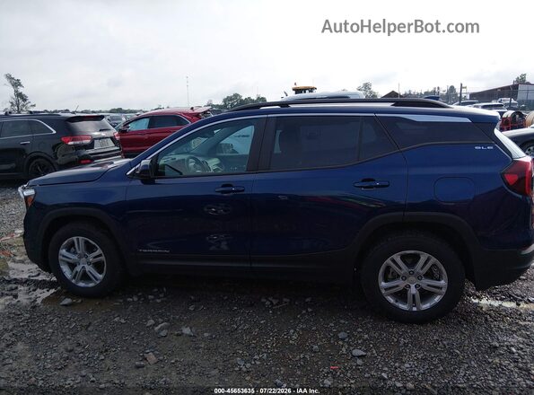3GKALTEV1NL165782 2022 GMC TERRAIN Blue Widok wnętrza 360 stopni