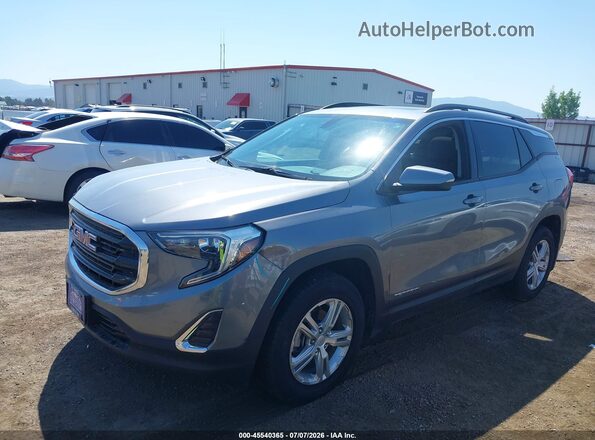 3GKALTEV2JL169222 2018 GMC TERRAIN Gray Przód lewy
