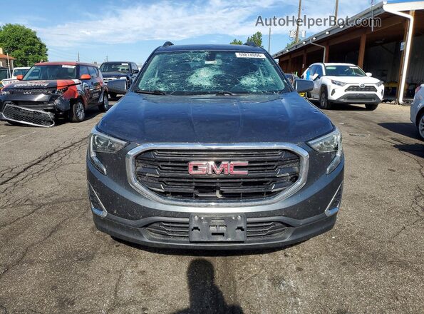 3GKALTEV2JL206589 2018 GMC TERRAIN Gray Widok z przodu