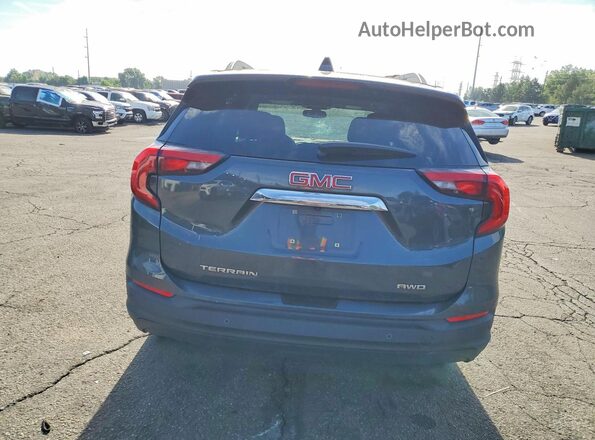 3GKALTEV2JL206589 2018 GMC TERRAIN Gray Widok z tyłu