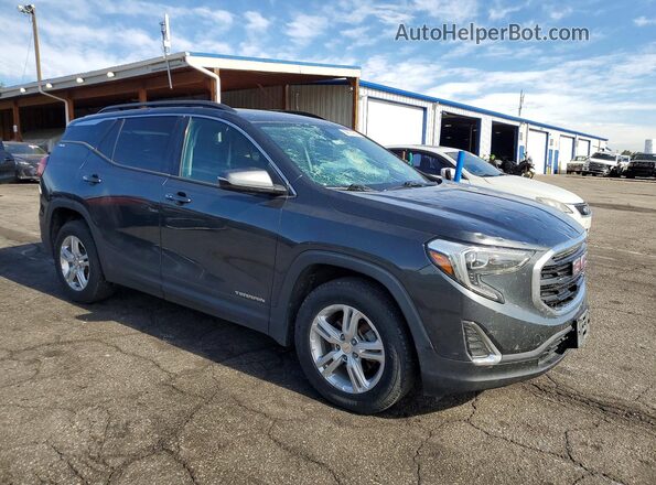 3GKALTEV2JL206589 2018 GMC TERRAIN Gray Przód prawy