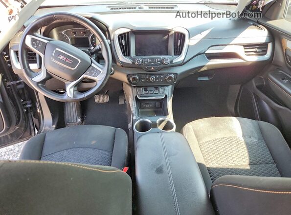3GKALTEV2JL336162 2018 GMC TERRAIN Black წინა პანელის ხედი