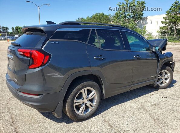 3GKALTEV2JL343130 2018 GMC TERRAIN Gray Tył prawy