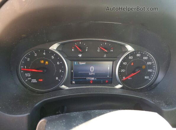 3GKALTEV2KL264185 2019 GMC TERRAIN White Instrument cluster view