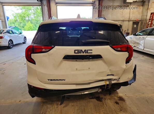 3GKALTEV2ML344279 2021 GMC TERRAIN White Widok z tyłu