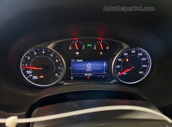 3GKALTEV2ML344279 2021 GMC TERRAIN White Widok zestawu wskaźników