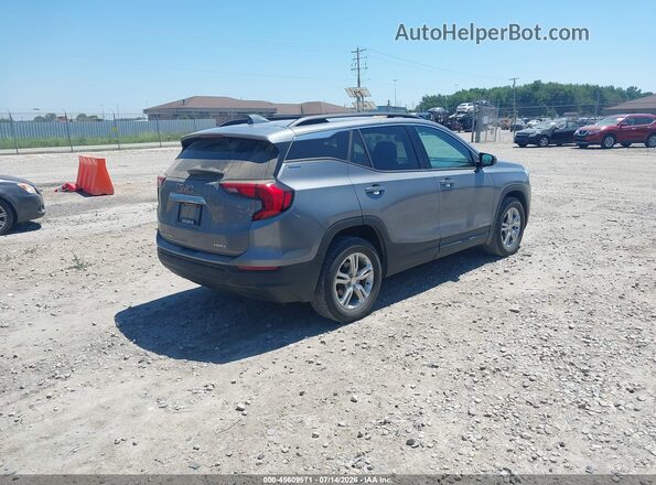 3GKALTEV3JL269944 2018 GMC TERRAIN Серебряный Задняя правая четверть