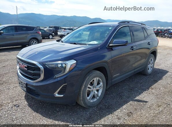 3GKALTEV3JL348126 2018 GMC TERRAIN Purple Przód lewy