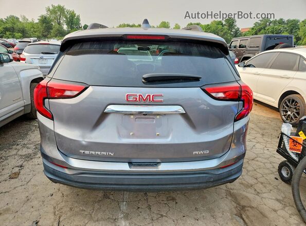 3GKALTEV3JL387556 2018 GMC TERRAIN Silver Widok z tyłu