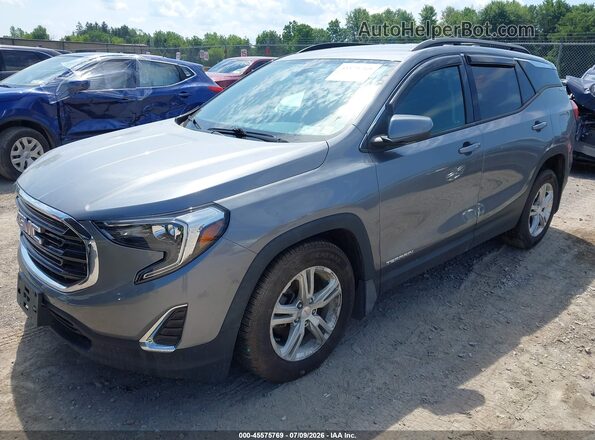3GKALTEV3KL223709 2019 GMC TERRAIN Gray Front left