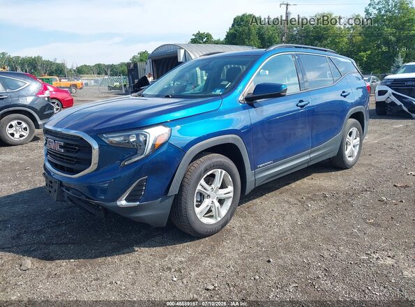 3GKALTEV3LL102292 2020 GMC TERRAIN Blue Vista tres cuartos delantera izquierda