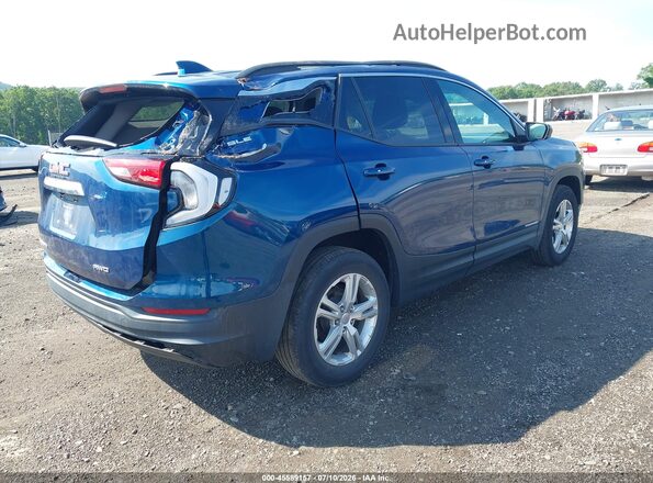 3GKALTEV3LL102292 2020 GMC TERRAIN Blue Trasero derecho