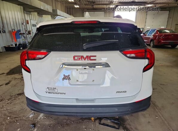 3GKALTEV3ML402433 2021 GMC TERRAIN Белый Вид сзади