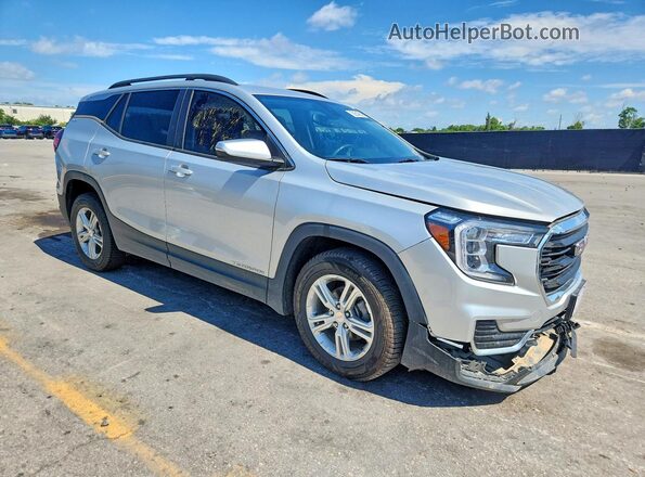 3GKALTEV3NL108550 2022 GMC TERRAIN Silver Front right