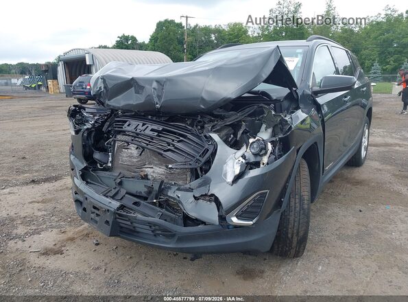 3GKALTEV4JL334963 2018 GMC TERRAIN Gray Widok z przodu