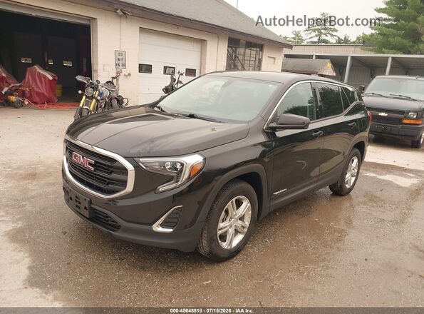 3GKALTEV4JL378168 2018 GMC TERRAIN Черный Передняя левая четверть