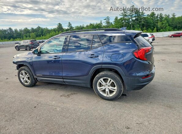 3GKALTEV4KL214212 2019 GMC TERRAIN Blue Trasero izquierdo
