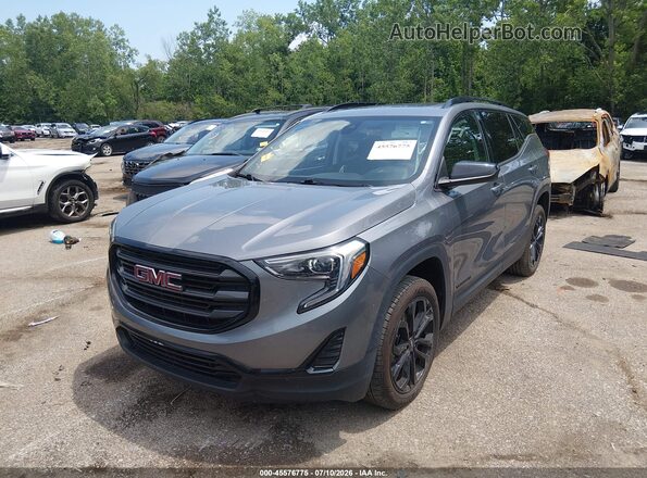 3GKALTEV4LL256350 2020 GMC TERRAIN Gray Przód lewy