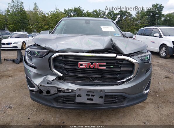 3GKALTEV4LL333279 2020 GMC TERRAIN Gray Front view