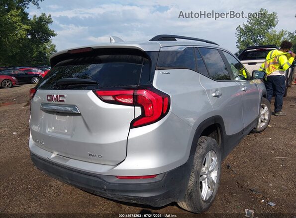 3GKALTEV4ML400738 2021 GMC TERRAIN Серебряный Задняя правая четверть