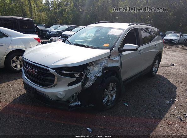 3GKALTEV4ML400738 2021 GMC TERRAIN Серебряный Передняя левая четверть
