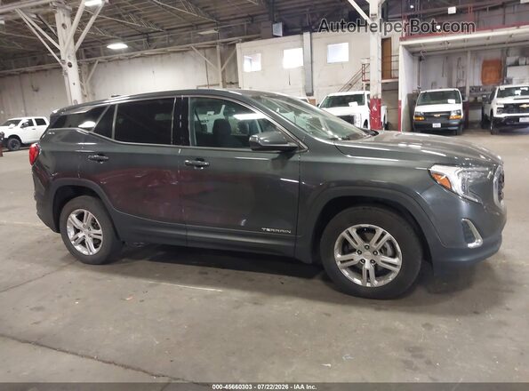 3GKALTEV5JL276684 2018 GMC TERRAIN Gray უკანა სალონის ხედი