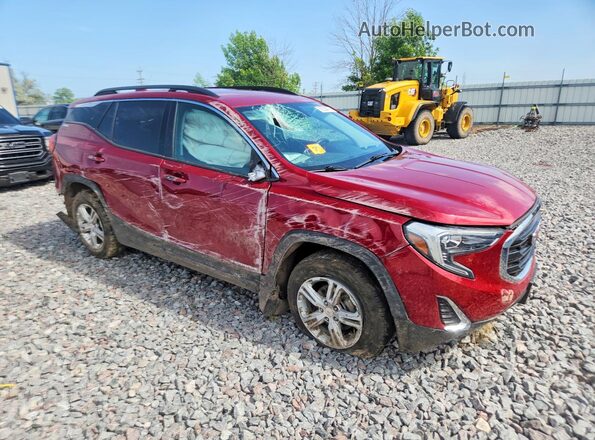 3GKALTEV5JL391009 2018 GMC TERRAIN Красный Передняя правая четверть