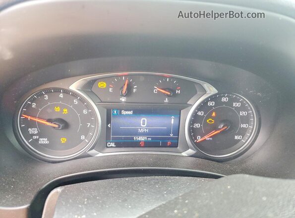 3GKALTEV5KL212792 2019 GMC TERRAIN White Vista del cuadro de instrumentos