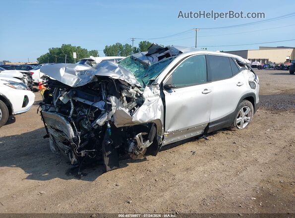3GKALTEV5LL184543 2020 GMC TERRAIN Серебряный Передняя левая четверть