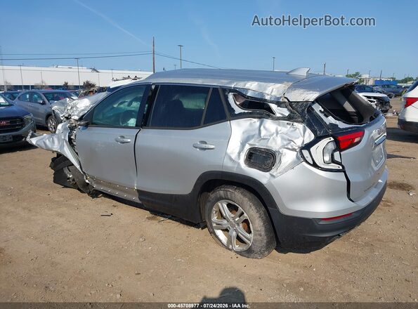 3GKALTEV5LL184543 2020 GMC TERRAIN Серебряный Задняя левая четверть