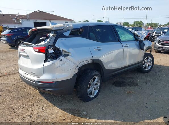 3GKALTEV5LL184543 2020 GMC TERRAIN Серебряный Задняя правая четверть